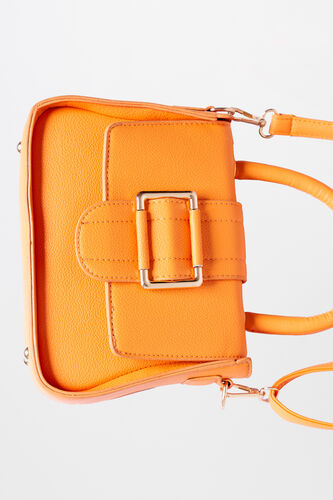 Orange Regular Textured Sling Bag, , image 5